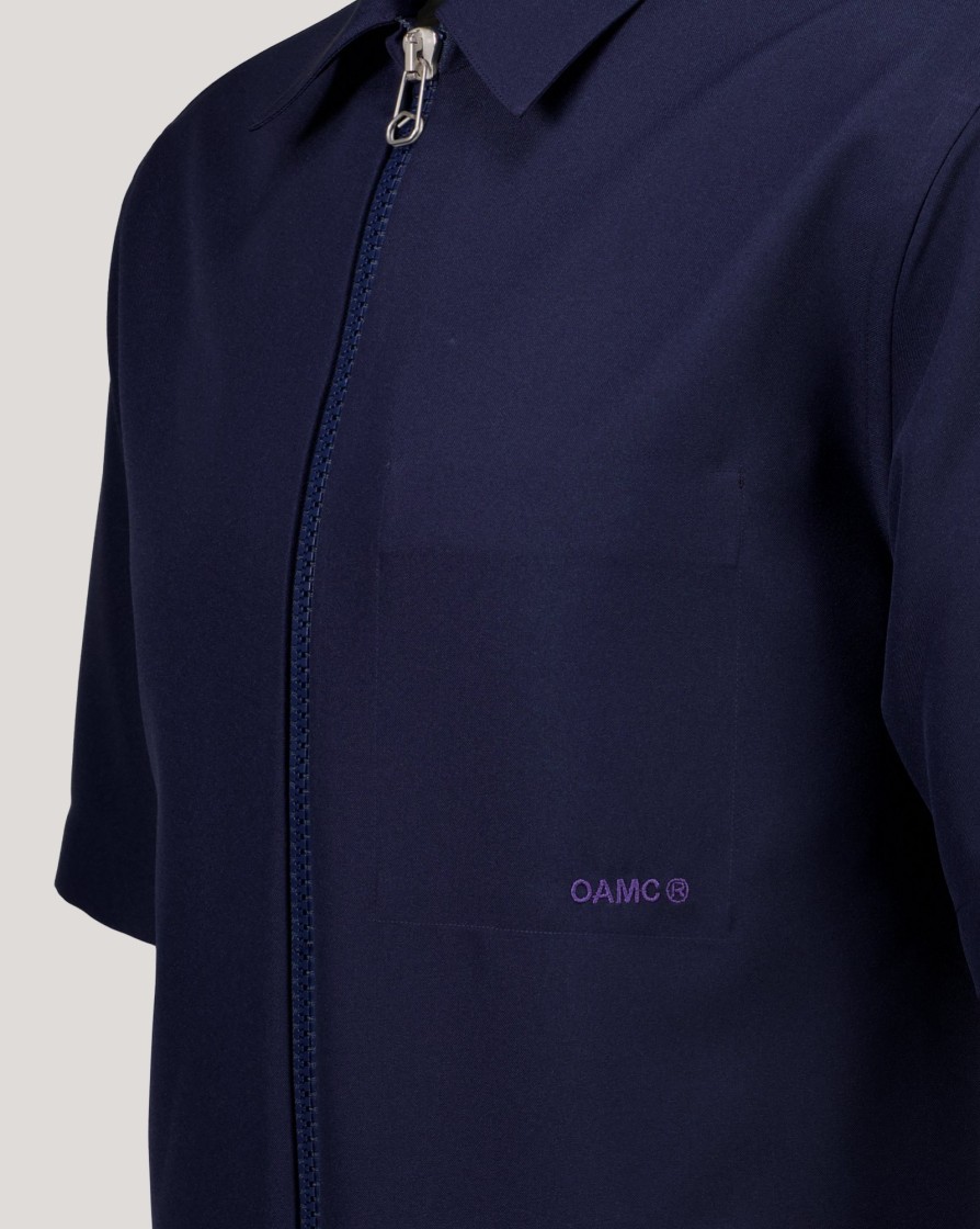 Shirts OAMC | Oamc Ian Shirt Navy