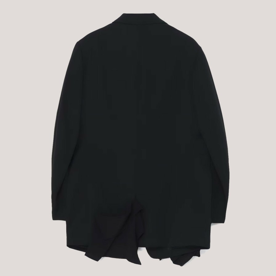 Outerwear YOHJI YAMAMOTO | Yohji Yamamoto N-B Left Side Draped Jacket