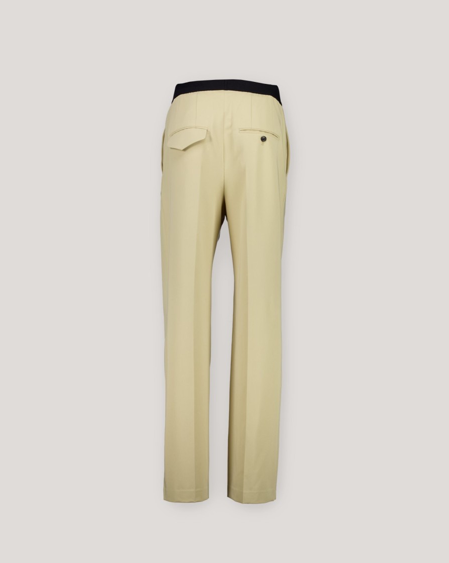 Trousers WE11DONE | We11Done Beige Logo Trousers