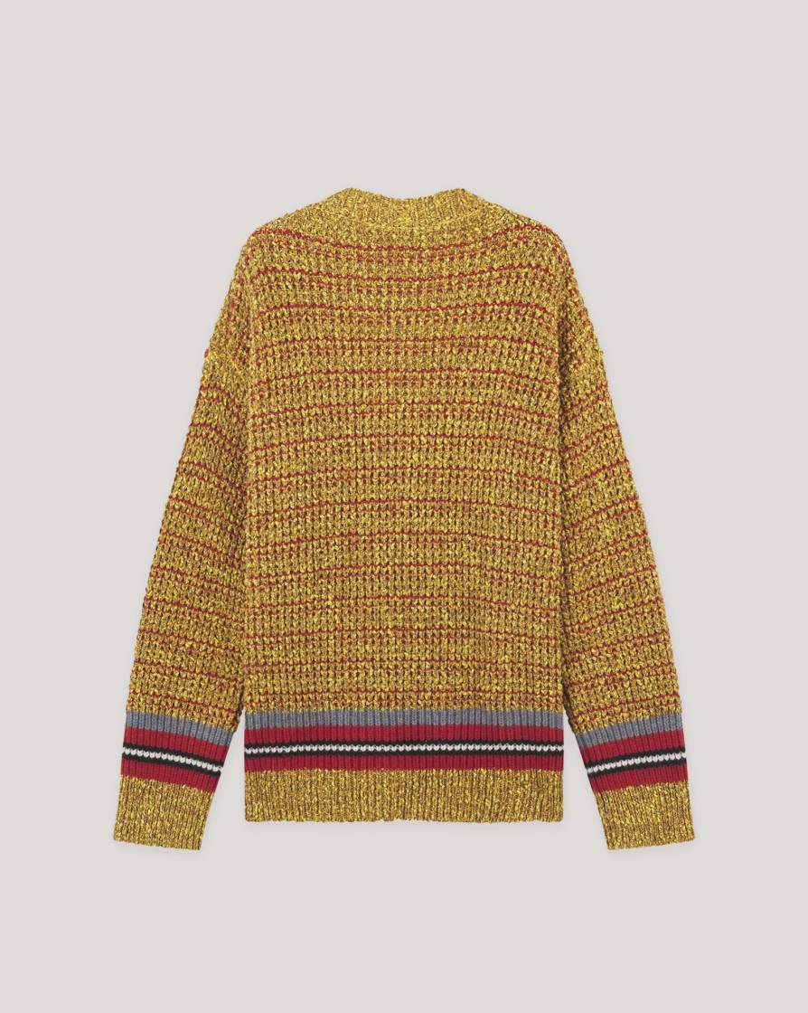 Knitwear And Sweatshirts KITSUNE | Maison Kitsune Bold Fox Head Crafty Comfort Cardigan