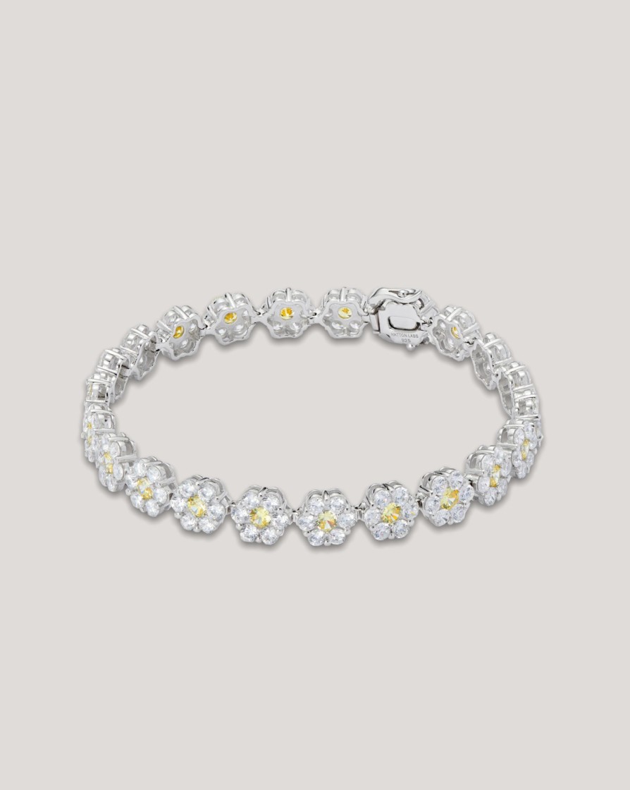 Jewellery HATTON LABS | Hatton Labs Daisy Tennis Bracelet Canary