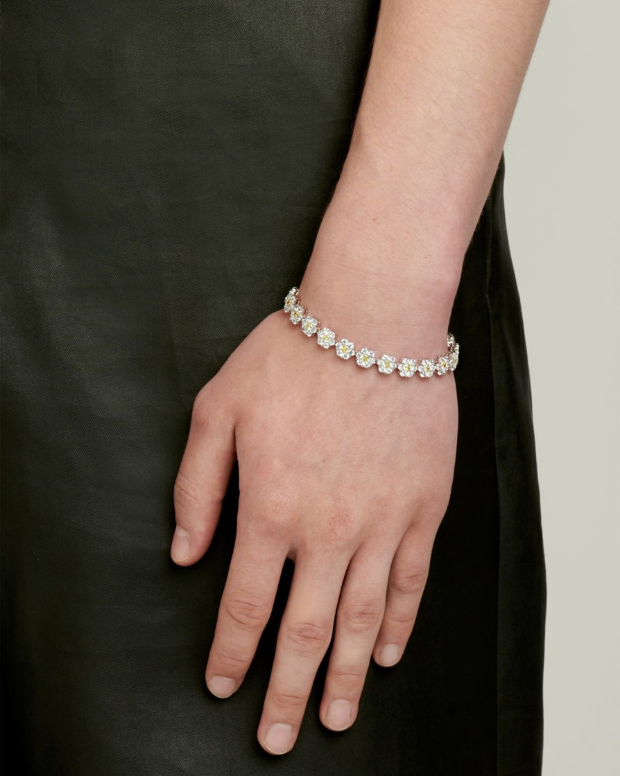 Jewellery HATTON LABS | Hatton Labs Daisy Tennis Bracelet Canary