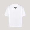 T-Shirts PRADA | Prada Black Triangle Logo Cn Ss Tee