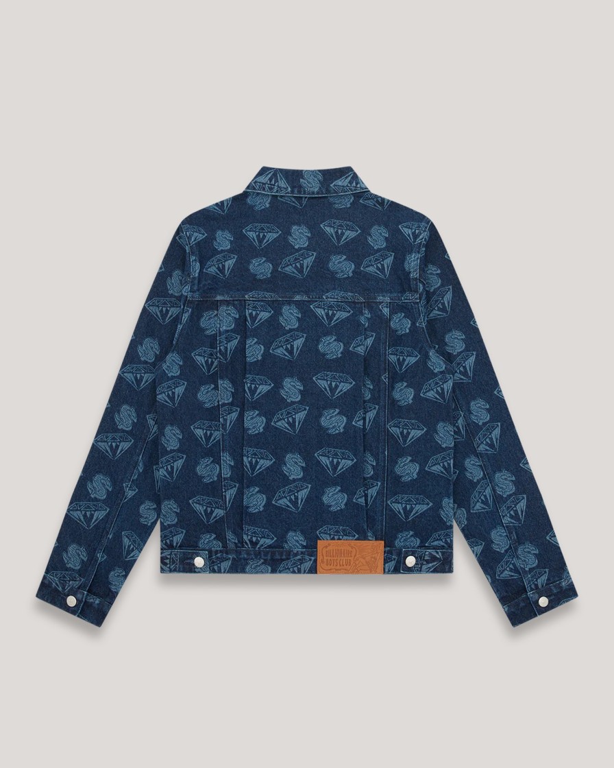 Outerwear BILLIONAIRE BOYS CLUB | Bbc Diamonds And Dollars Denim Jacket