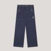 Trousers KITSUNE | Maison Kitsune Washed Denim Workwear Pants W/Fox Head Patch