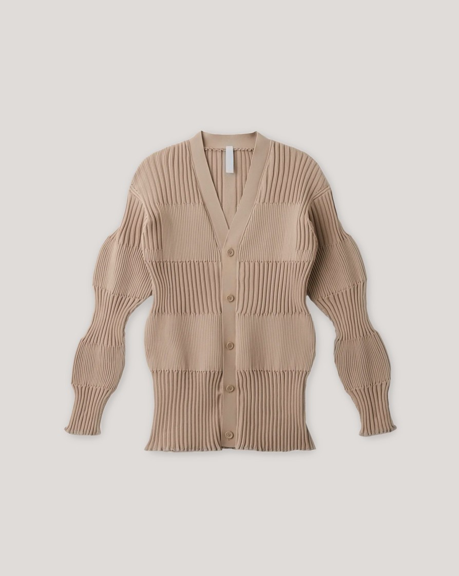 Knitwear And Sweatshirts CFCL | Cfcl Vol.5 Fluted Cardigan Beige