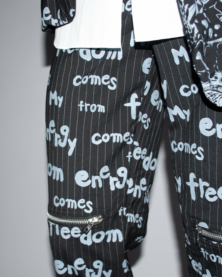 Trousers CDG BLACK | Cdgb Stripetrouser