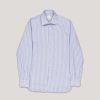 Shirts PAL ZILERI | Pal Zileri Classic Formal Ls Shirt Wht/Blue Stripe