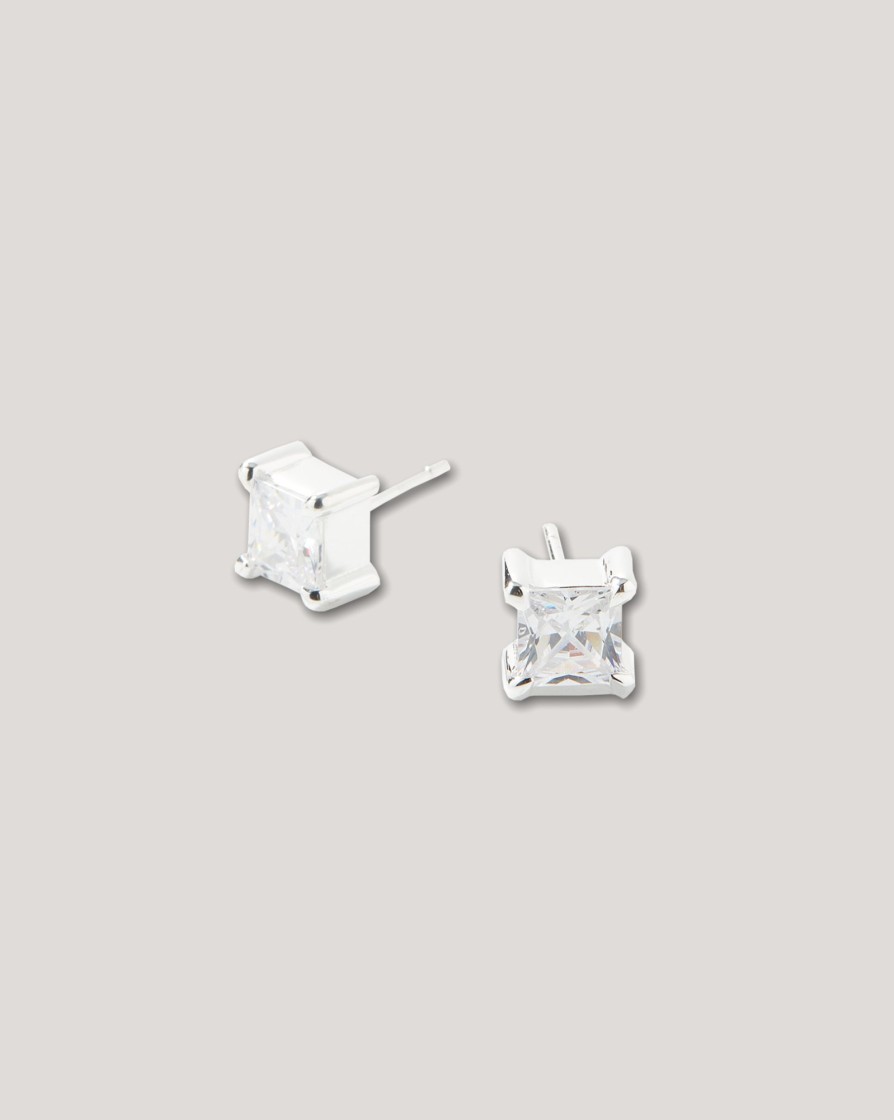 Jewellery HATTON LABS | Hatton Labs Princess Cut Stud Earrings