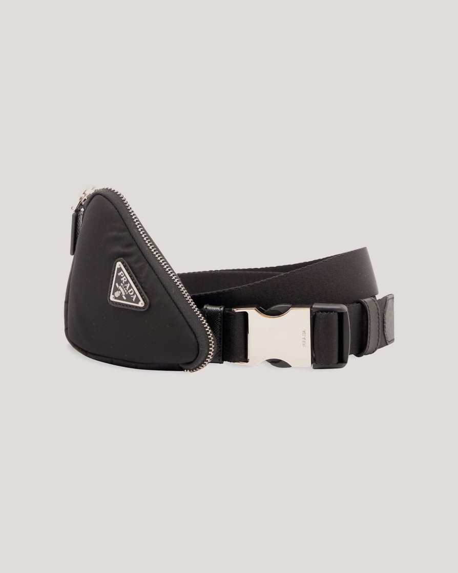 Accessories PRADA | Prada Adjustable Belt With Triangle Pouch