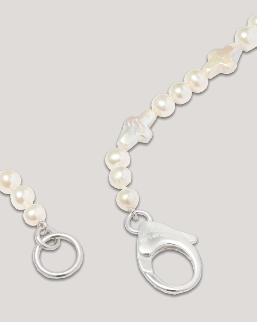 Jewellery HATTON LABS | Hatton Labs Cross Pearl Chain Necklace