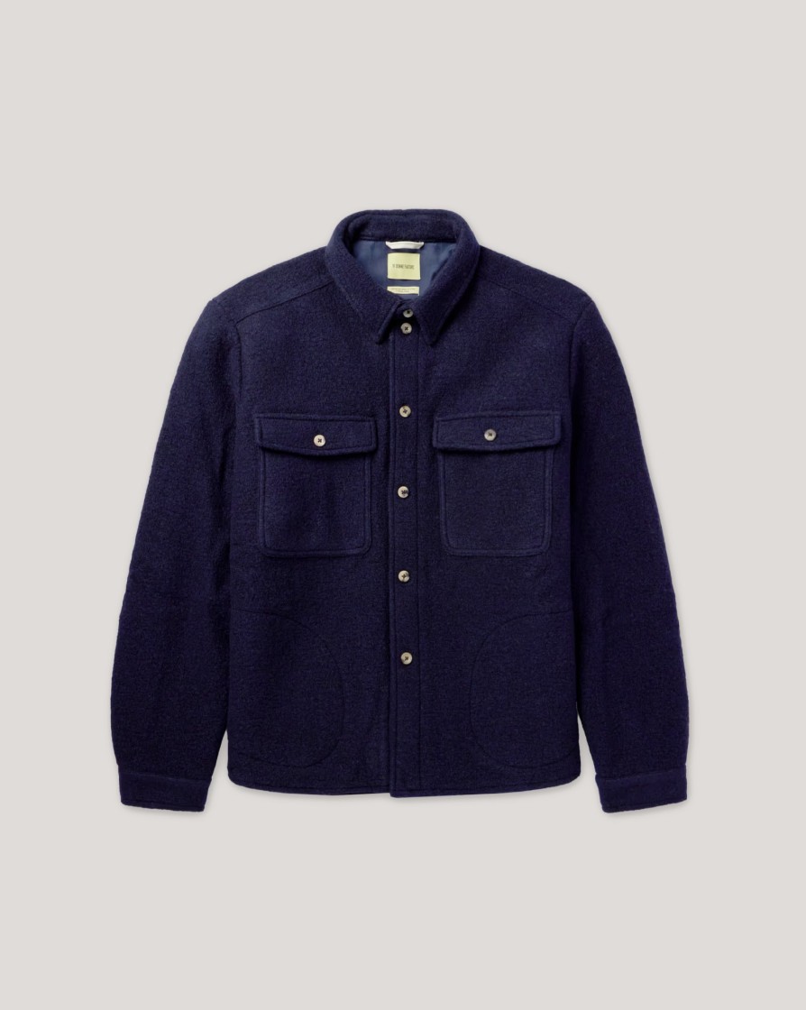 Shirts DE BONNE FACTURE | De Bonne Facture Boiled Wool Overshirt