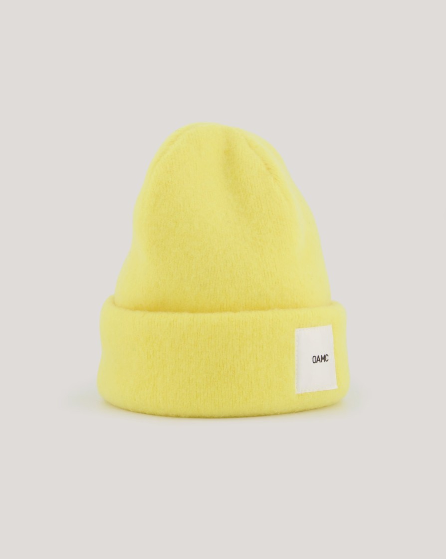 Accessories OAMC | Oamc Whistler Brushed Beanie Lemon