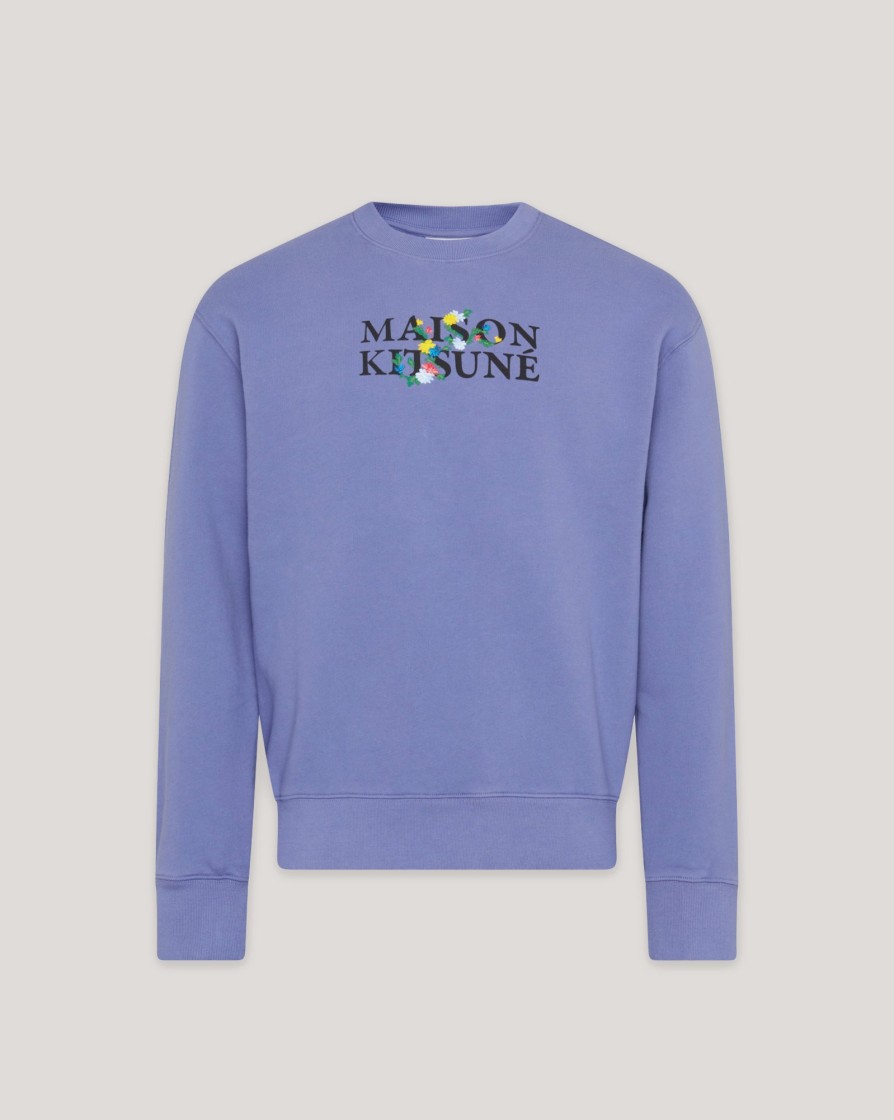 Knitwear And Sweatshirts KITSUNE | Maison Kitsune Flowers Comfort Sweatshirt