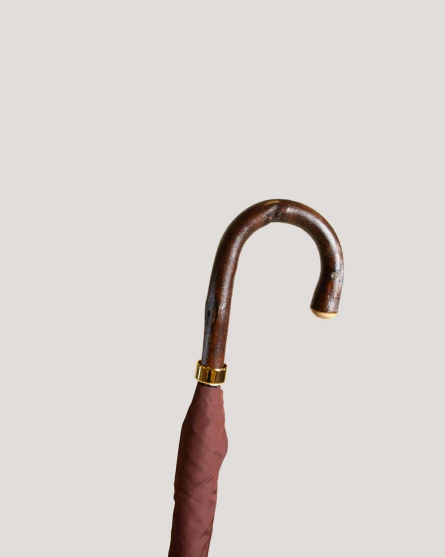 Accessories FOX | Fox Bordeaux Chestnut Crook Tube Umbrella