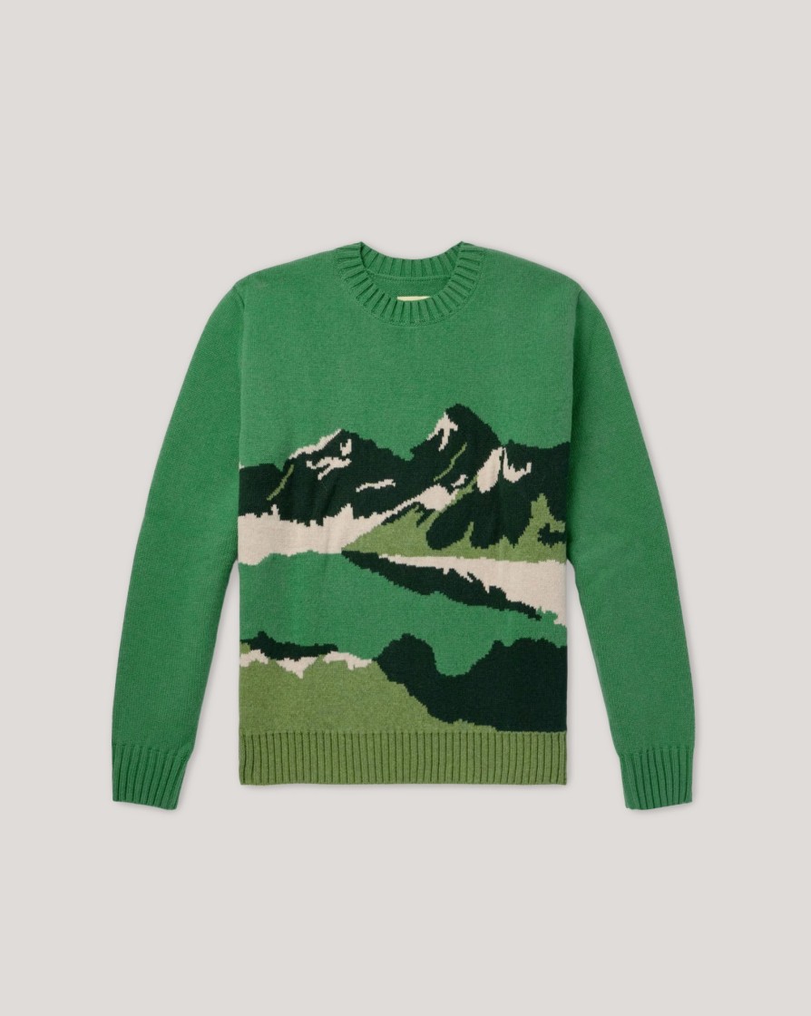 Knitwear And Sweatshirts DE BONNE FACTURE | De Bonne Facture Jacquard Mountain Sweater