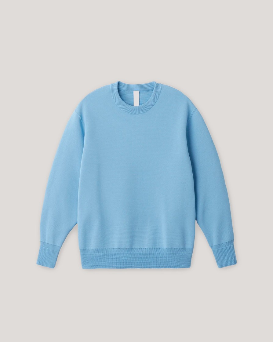 Knitwear And Sweatshirts CFCL | Cfcl Vol.5 Milan Rib Top Sky Blue