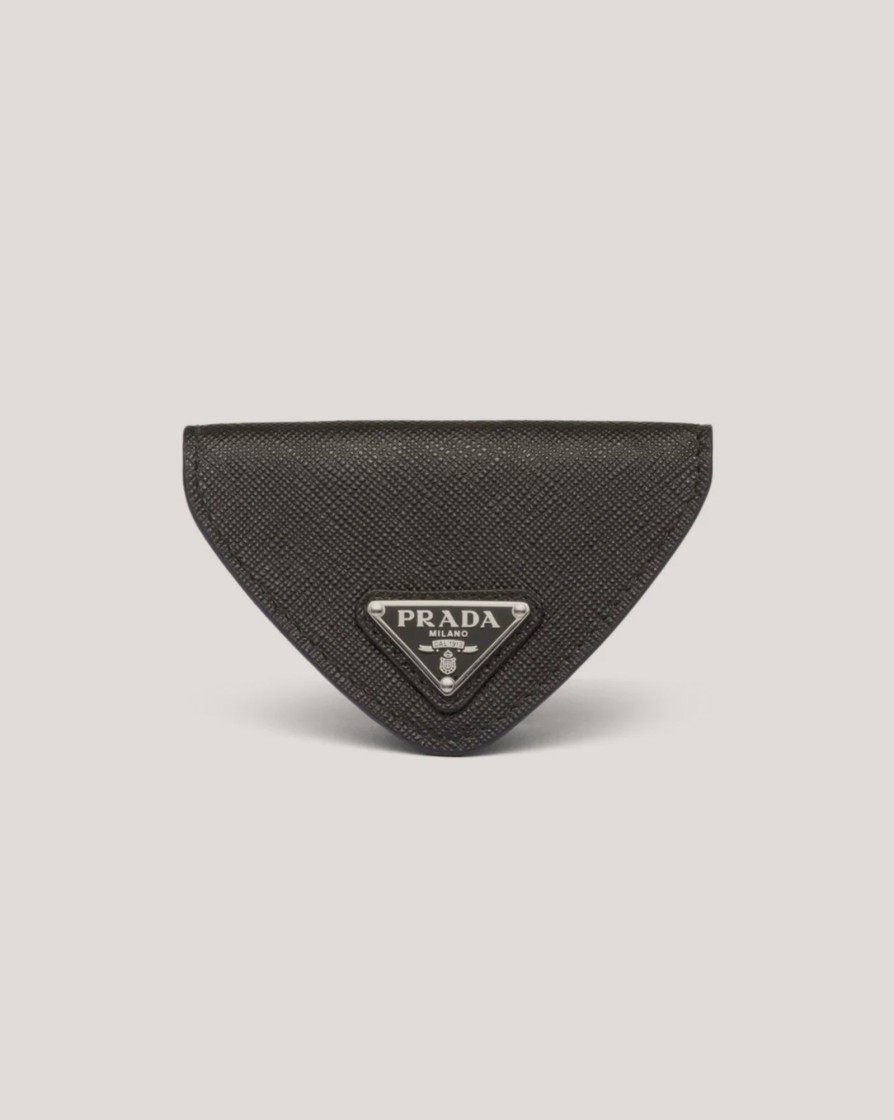 Accessories PRADA | Prada Saffiano Triangle Coin Purse