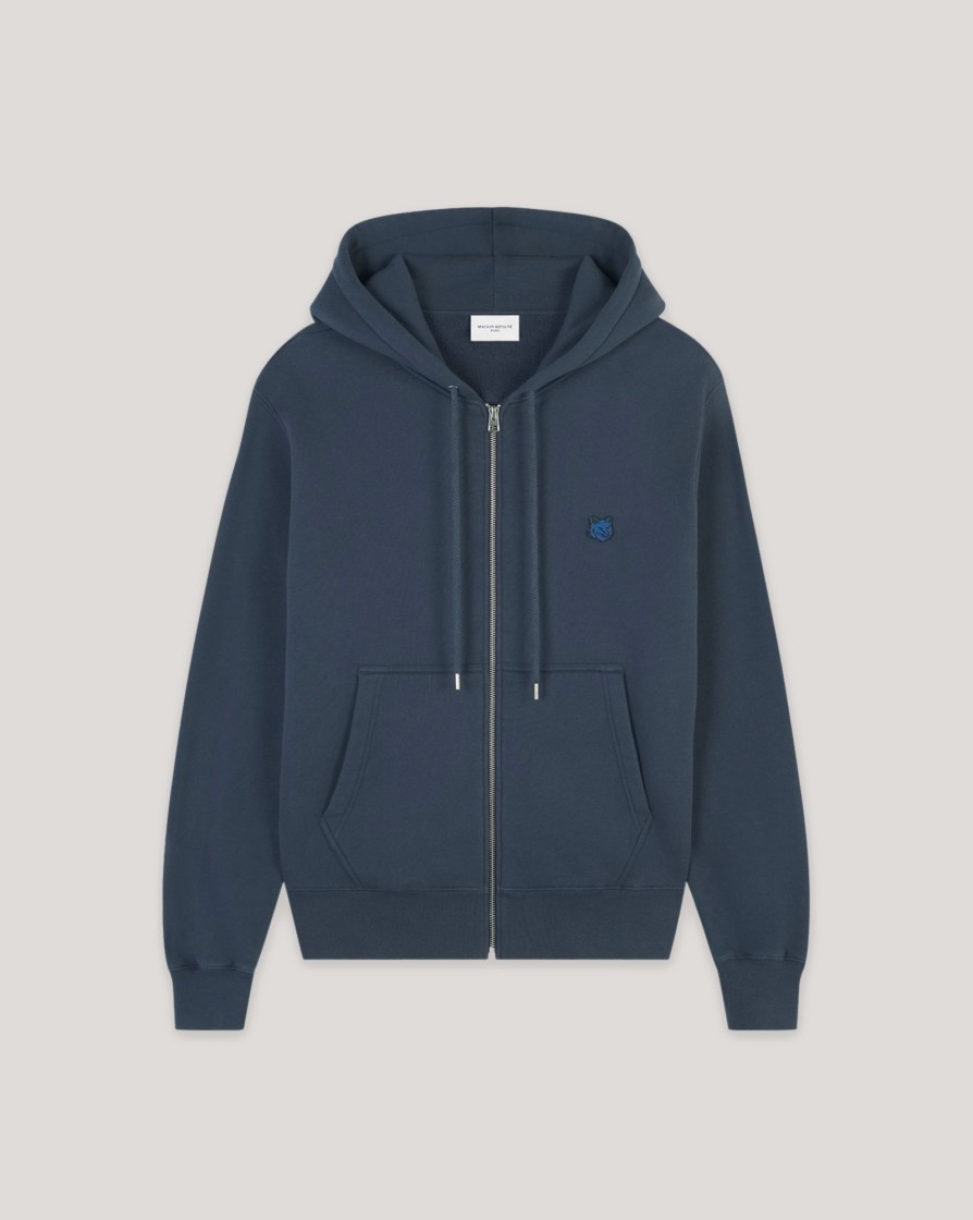 Knitwear And Sweatshirts KITSUNE | Maison Kitsune Bold Fox Head Patch Comfort Zipped Hoodie