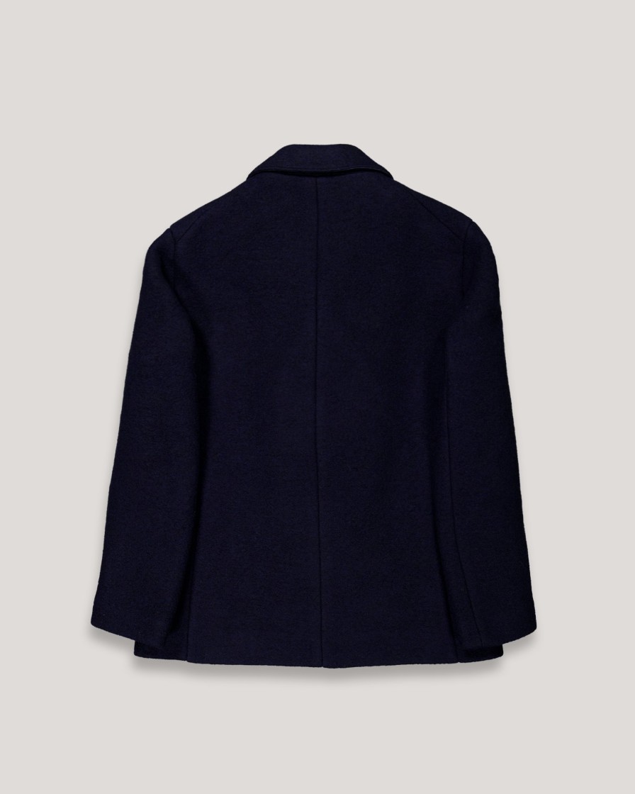 Outerwear SLOWEAR | Slowear Montedoro Double Breasted Peacoat