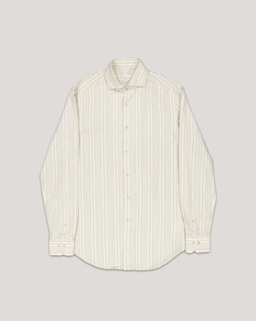 Shirts PAL ZILERI | Pal Zileri Casual Collar Ls Shirt Beige Stripe