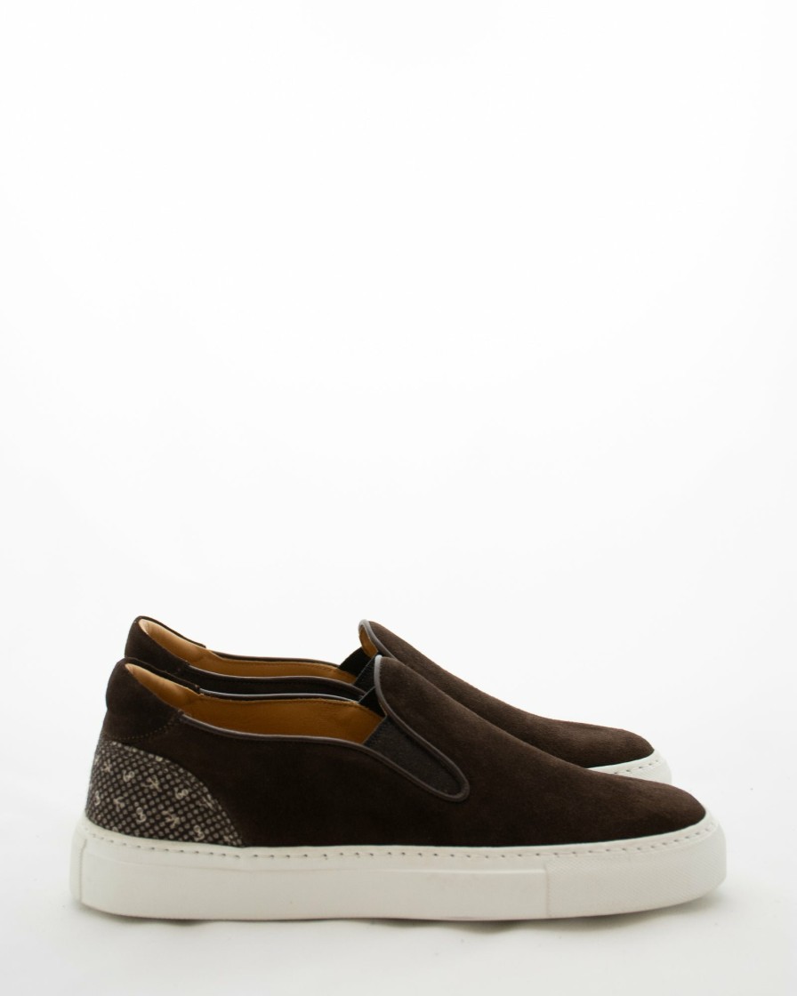 Footwear ISAIA | Isaia Suede Slip On Sneaker