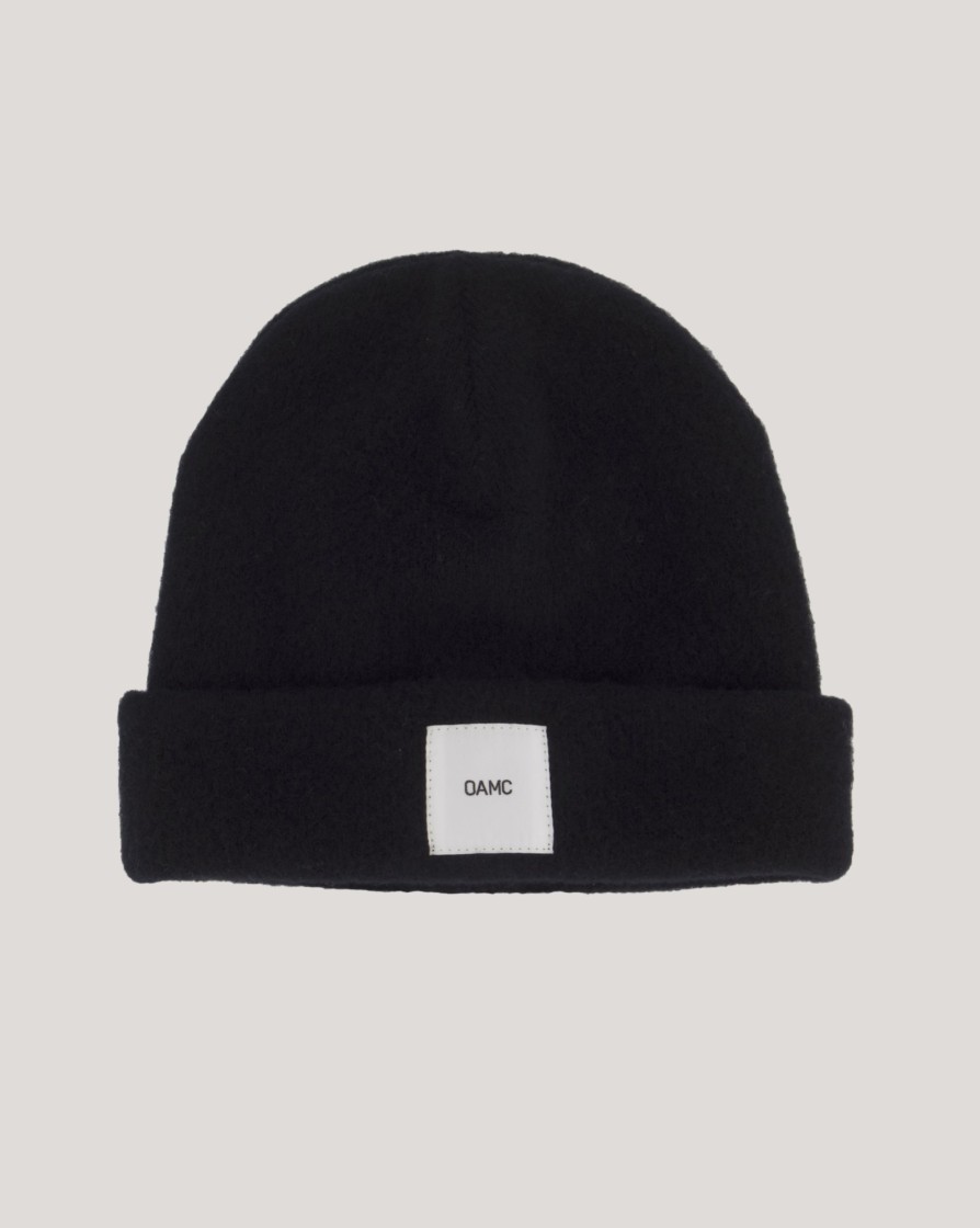 Accessories OAMC | Oamc Whistler Brushed Beanie Black