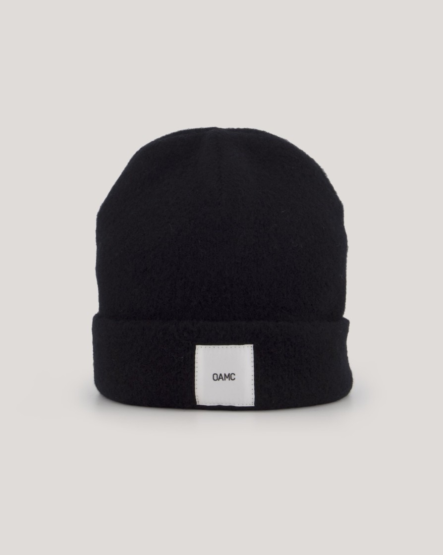 Accessories OAMC | Oamc Whistler Brushed Beanie Black